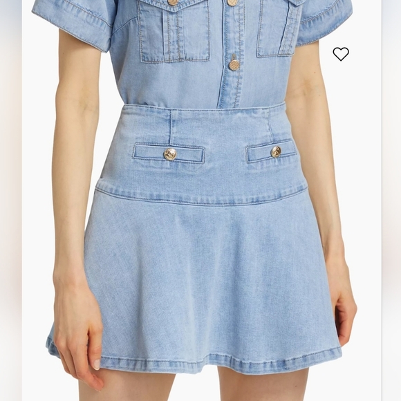 GENERATION LOVE Adella Denim Skirt. Size 32 (~US 12) NWT - Picture 1 of 12